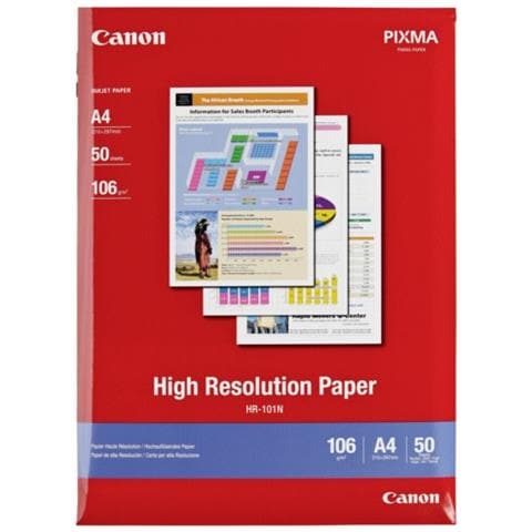 HR-101 Carta Fotografica Alta Risoluzione A4 Contenuto 50 Fogli 210 x 297mm - Foto 2