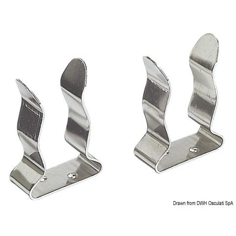 Coppia clips inox 25/32 mm - Foto 1