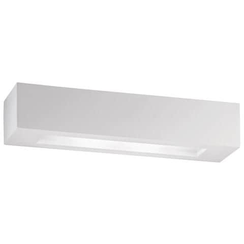 Applique lampada da parete rettangolare color gesso modello Candida - Foto 1
