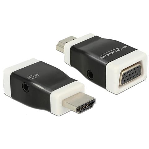 65586 HDMI-A VGA Nero, Bianco cavo di interfaccia e adattatore - Foto 1