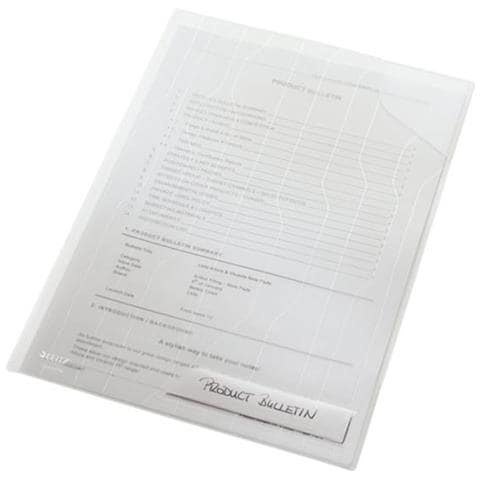 Cartella con tasche 47260003 - A4 - Dimensione Foglio40 Capacità Fogli - Polipropilene - Bianco - 5 Pacco - Foto 1