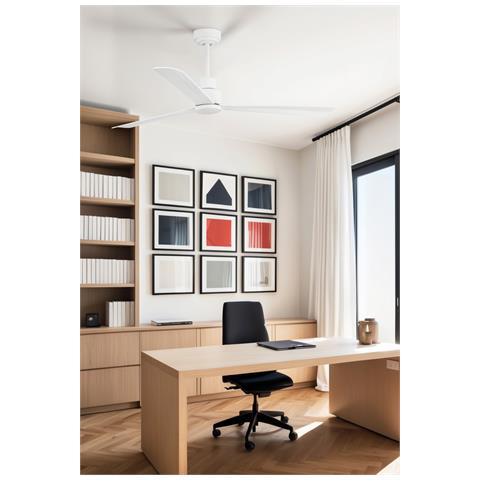 Faro Faro 33487 Bianco Ventilatore Per Soffitto Bianco Nassau - Foto 17