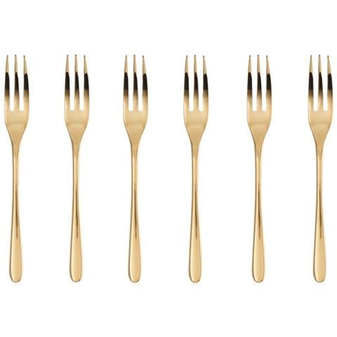 Confezione Regalo 6 Forchette Dolce Taste Pvd Gold - Foto 1