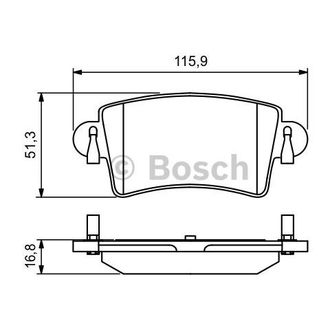 Kit Pastiglie Freno Bp391 0.986.494.043 - Foto 3