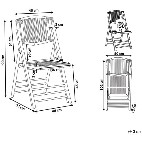 Set Di 4 Sedie Da Pranzo Regolabili Marroni Trentor - Foto 17