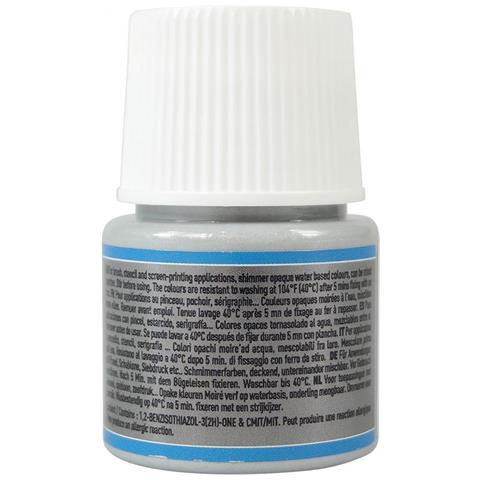 Pittura Tessile Setacolor Effetto Metallico Opaco - Argento - 45 Ml - Foto 1