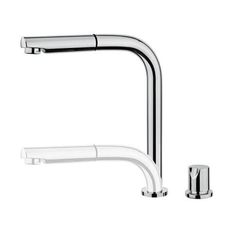 Rubinetto Monocomando Auk 983 Argento Metallo Acciaio - Foto 1