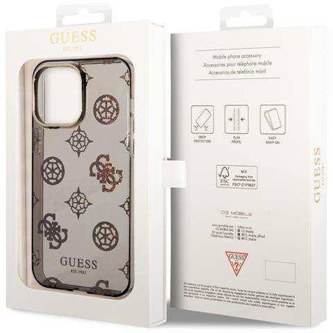 Hard Cover Peony Glitter Transparent Black, For Iphone 14 Pro Max, Guhcp14xhtpptk (guhcp14xhtpptk) - Foto 3