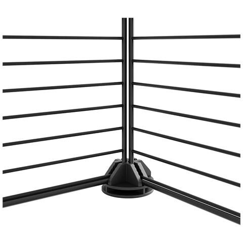 Gabbia Per Animali 44 Pannelli Con Porta Nera 35x35 Cm Acciaio - Foto 4