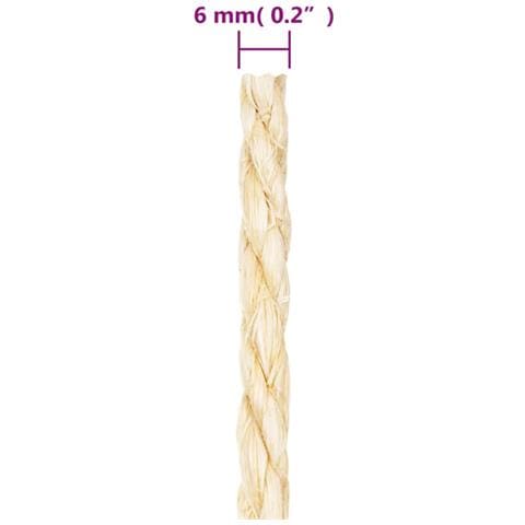 Corda In Sisal 100% 6 Mm 25 M - Foto 2