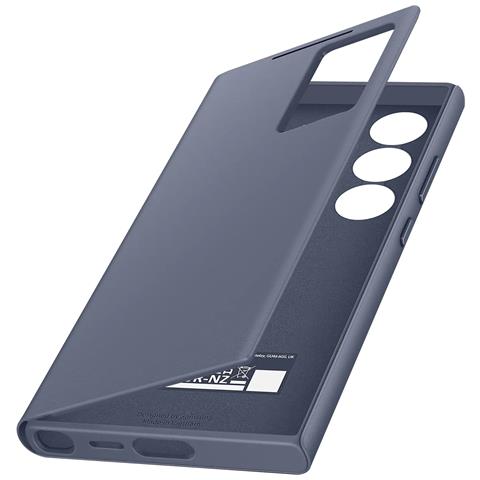 Custodia S24 Ultra Copertina Finestra Touch Smart View, Grigio Lavanda - Foto 1