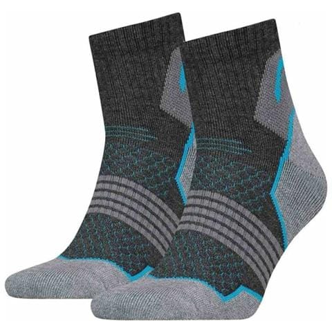 Calzini Fantasmini Sportivi Head Hiking 2pk Grigio Scuro 35-38 - Foto 1