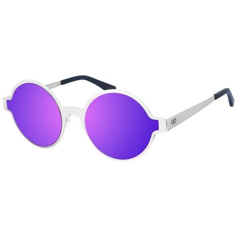 Occhiali Da Sole Unisex Margarette In Metallo Dalla Forma Rotonda - Foto 1