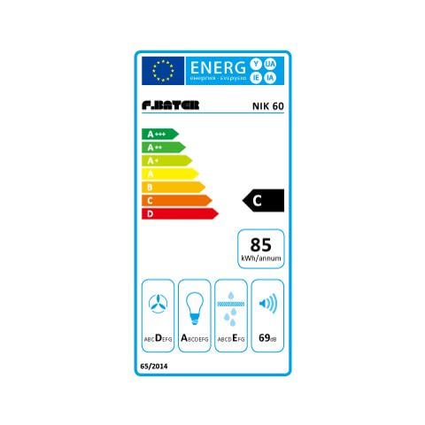 Cappa da Incasso Aspirante Inox 60 Cm Classe E Colore Inox - Foto 2
