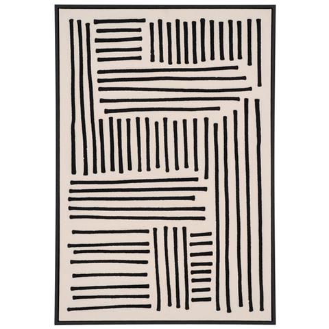 Stampa Su Tela Con Cornice Lipari - Nero - Cotone - 4x60x90 Cm - Foto 1