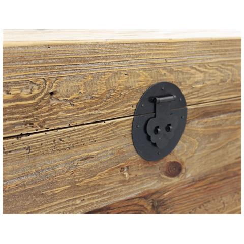 Baule Cassetta Contenitore Da Interno In Legno Di Pino 54x50x58 Cm Living Mini - Foto 8