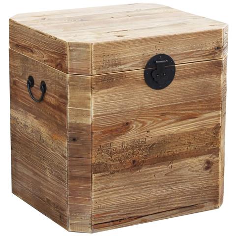 Baule Cassetta Contenitore Da Interno In Legno Di Pino 54x50x58 Cm Living Mini - Foto 1