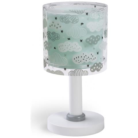 Lampada Da Comodino Per Bambini Clouds Nuvole Verde - Foto 1