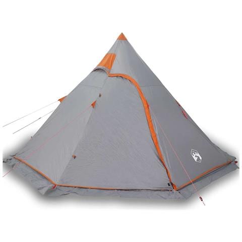 Tenda Da Campeggio Tipi Per 5 Persone Grigia Impermeabile - Foto 1