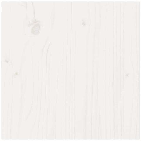 Fioriera Da Giardino Bianca 70x70x46 Cm Legno Massello Di Pino - Foto 10