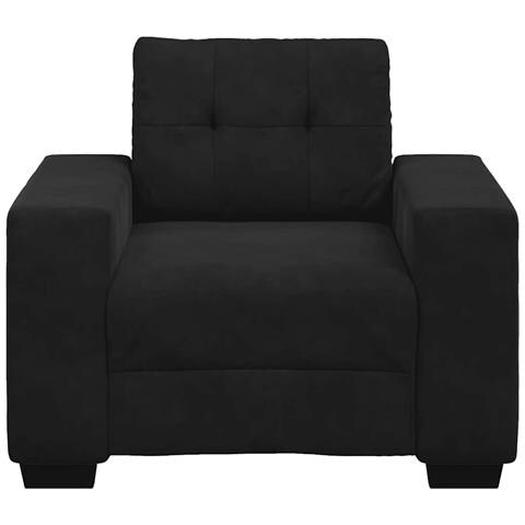 Divano Sedia Nero 60 cm Velluto - Foto 2