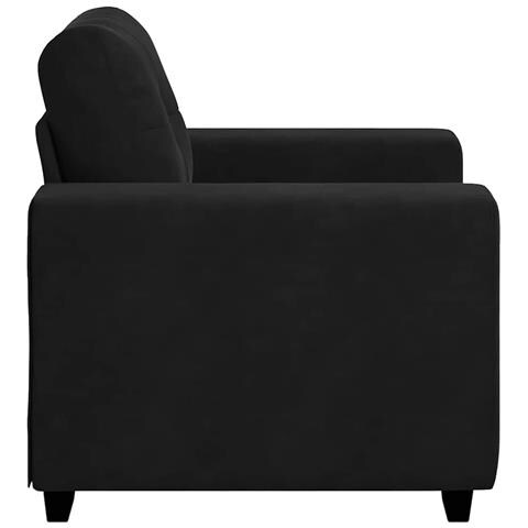 Divano Sedia Nero 60 cm Velluto - Foto 8