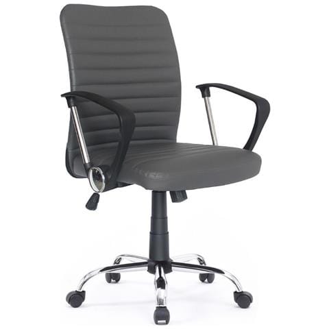 Poltrona Ufficio Asgar Base Cromata Tortora - Foto 1