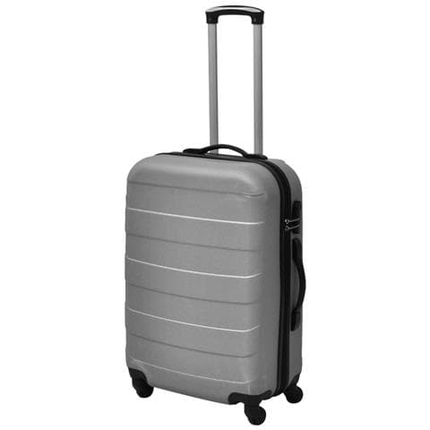 Lusso Casadino -  Set Trolley Rigidi 3 Pz Argento 45,5/55/66 Cm - Foto 1
