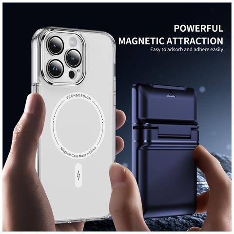 Portafoglio Porta Carte Magnetico Con Supporto Per Telefono Blue - Foto 1