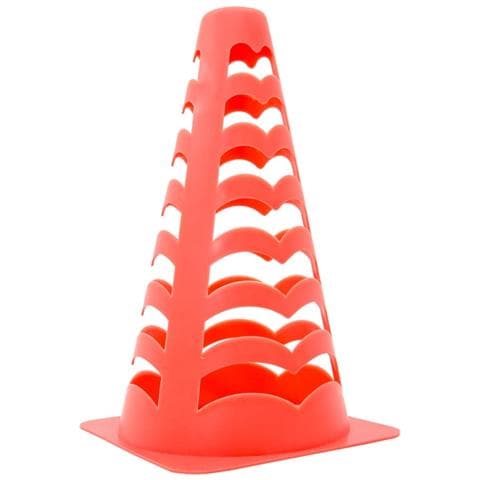 Coni da Calcio 6 pz Impilabili Arancioni 13x13x22,5 cm - Foto 2