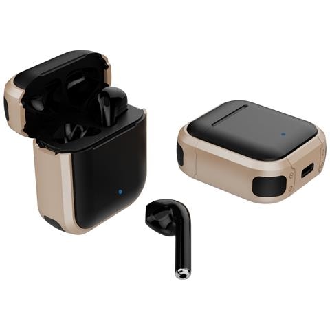 Auricolari Bluetooth 5.4 True Wireless Con Custodia Di Ricarica - Suono Immersivo E Autonomia Estesa Gold - Foto 1