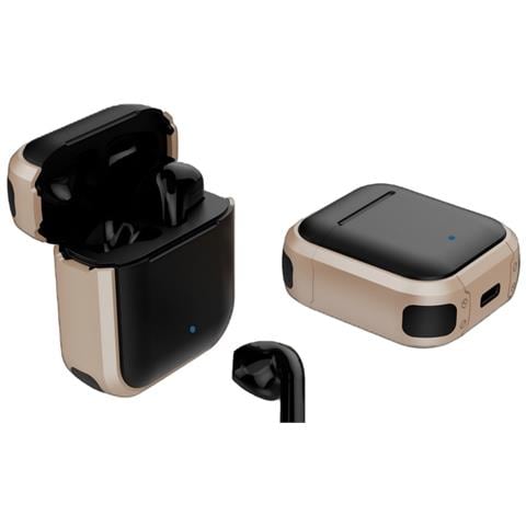 Auricolari Bluetooth 5.4 True Wireless Con Custodia Di Ricarica - Suono Immersivo E Autonomia Estesa Gold - Foto 4