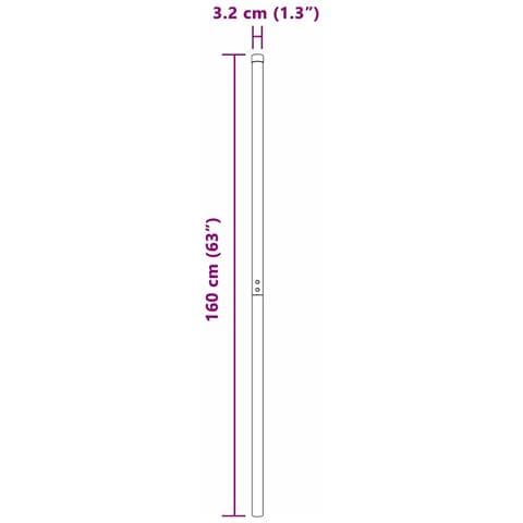 Pali per Recinzione 12 pcs Grigio 160 cm - Foto 7