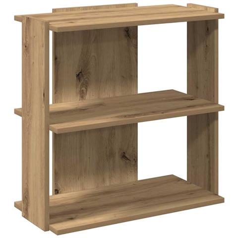Libreria a 3 Ripiani Rovere Artigianale 60x30x60 cm - Foto 1