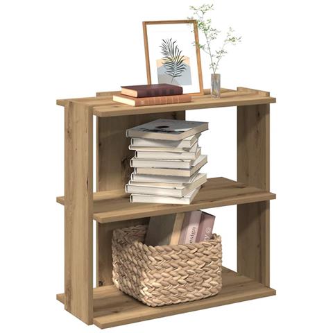 Libreria a 3 Ripiani Rovere Artigianale 60x30x60 cm - Foto 2