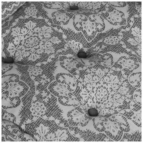 Pouffe Geometrico Grigio chiaro 70 x 70 x 54 cm Tessuto - Foto 9