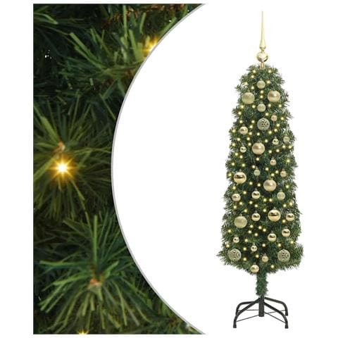 Albero di Natale artificiale con 150 LED Verde 120 cm - Foto 1
