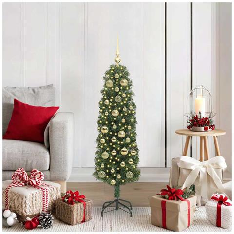 Albero di Natale artificiale con 150 LED Verde 120 cm - Foto 2