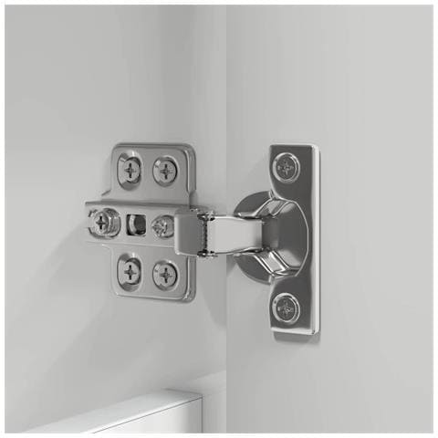 Mobiletto per specchio da bagno Bianco Lucido 60 x 20 x 60 cm - Foto 9