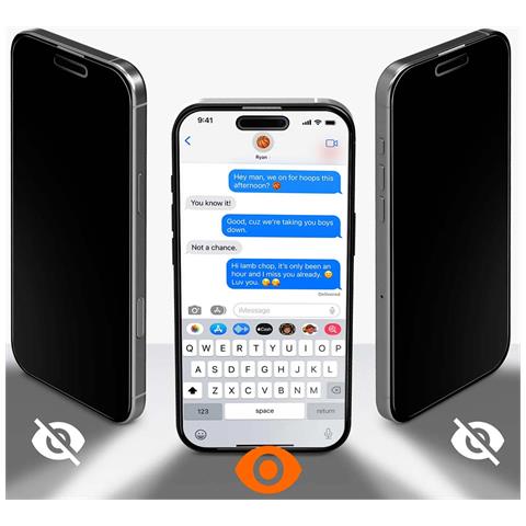 Vetro Temperato Per Iphone 15 Pro Max Modello Easyshield 2 Pezzi Ultra Resistente, Nero Trasparente - Foto 2