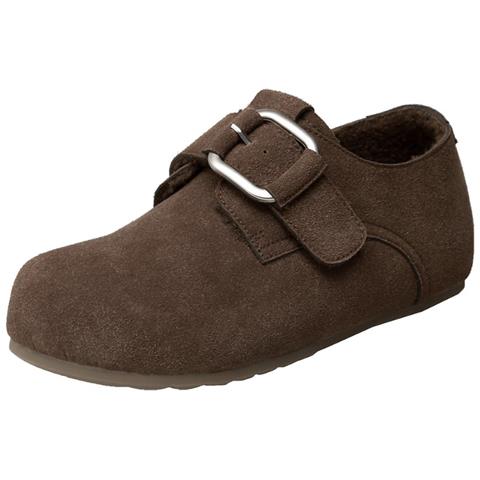 Pantofole Calde Stile Birkenstock Con Suola Spessa - Scarpe Invernali Alla Moda E Confortevoli Coffee 35 - Foto 1