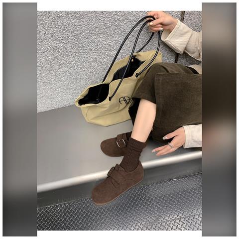 Pantofole Calde Stile Birkenstock Con Suola Spessa - Scarpe Invernali Alla Moda E Confortevoli Coffee 35 - Foto 7