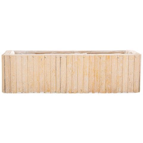 Cesto Rettangolare In Legno Marrone 40,5x14,5x11h - Foto 2