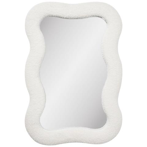 Specchio Con Cornice Bosaro-bianco-vetro-3,5x80x54 Cm - Foto 1