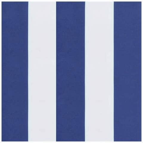 Cuscini Sedia Schienale Basso 6 pz a Righe Blu e Bianche Oxford - Foto 9