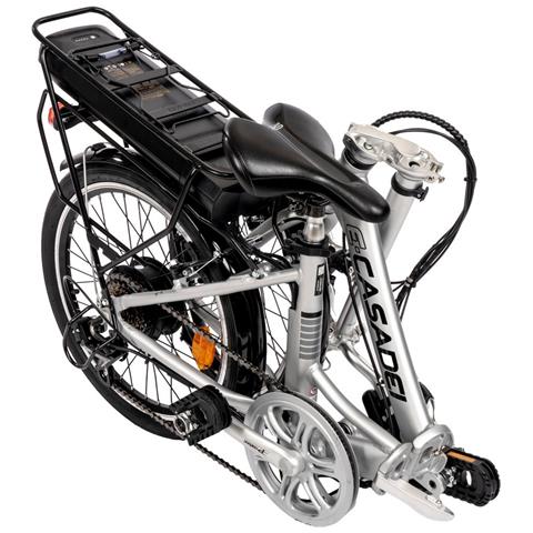 Bici E-bike Pieghevole Misura 20 Batteria Samsung 36v 10.4ah Motore Mxus 250w 35nm Bicicletta Richiudibile - Taglia Unica Nero - Foto 3