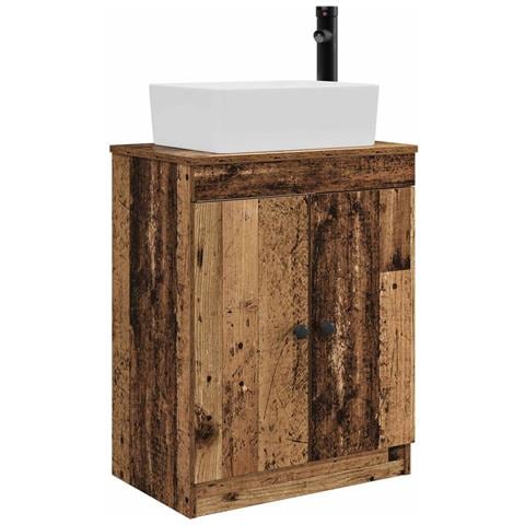 Mobile da bagno con lavabo Legno antico 54 x 35 x 83 cm - Foto 1