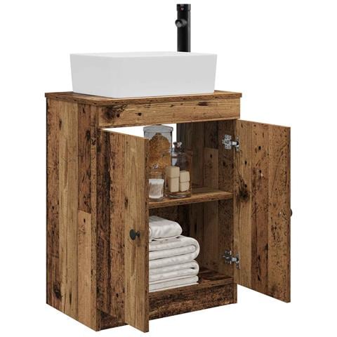 Mobile da bagno con lavabo Legno antico 54 x 35 x 83 cm - Foto 2