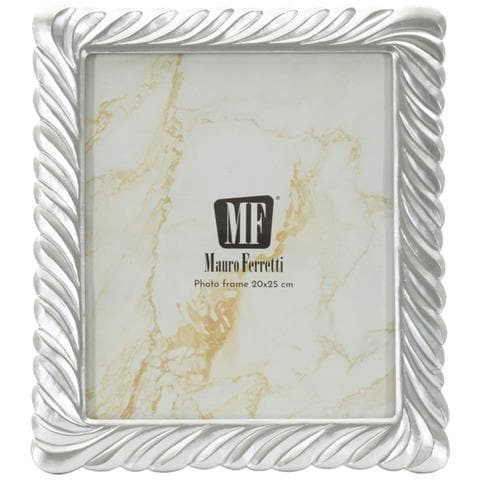 Cornice Portafoto Carvy In Resina Argento 20x25 - Foto 2