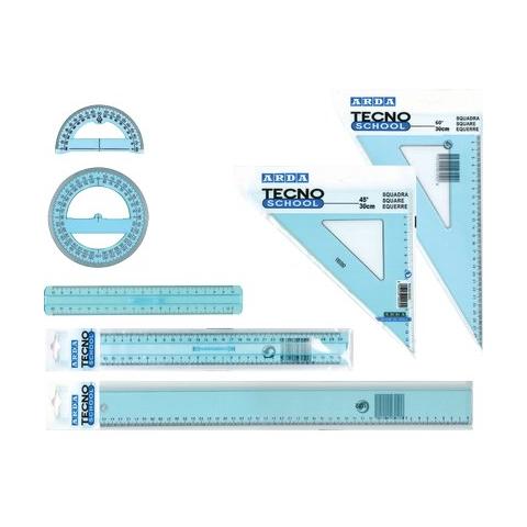 pz. 1 Riga Tecnoschool azzurro trasparente 50cm 40050SS - Foto 1